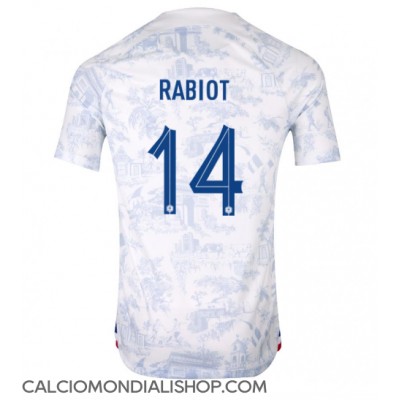Maglie da calcio Francia Adrien Rabiot #14 Seconda Maglia Mondiali 2022 Manica Corta